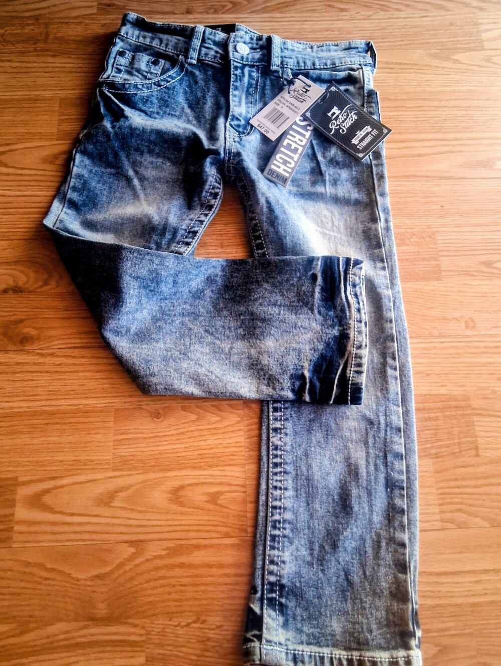 NWT Retro Stitch Boys Blue Jeans, S, 6, MSRP $47.00